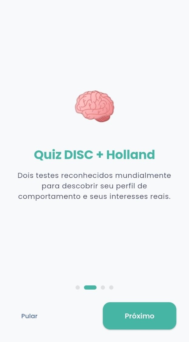 Tela do Projeto de Vida
