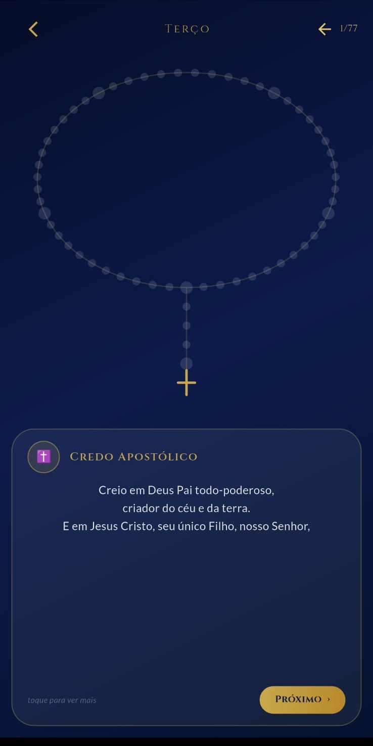Tela do Rosa a Maria